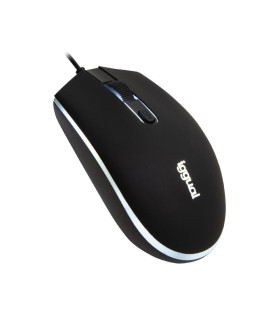 iggual Ratón óptico COM-LED-1600DPI negro