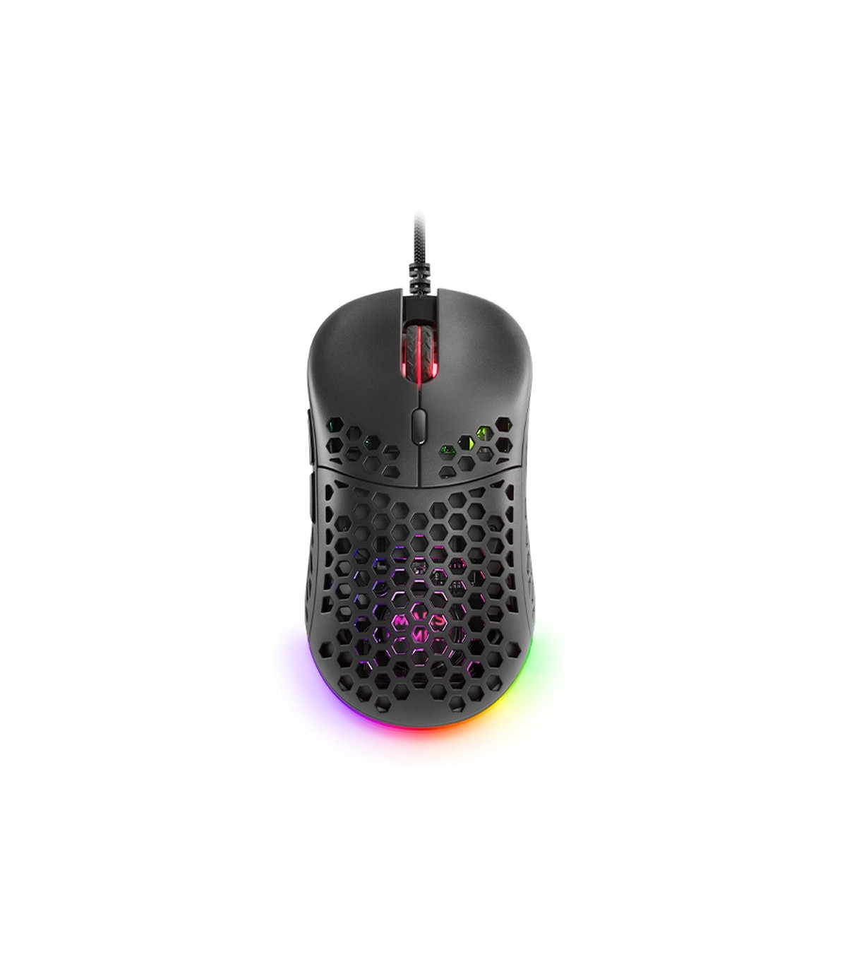 Mars Gaming Raton Gaming ligero RGB negro
