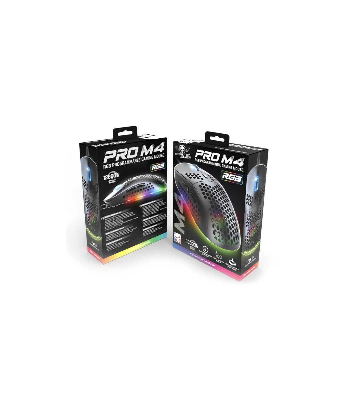 Spirit of Gamer Ratón Pro M4 Black