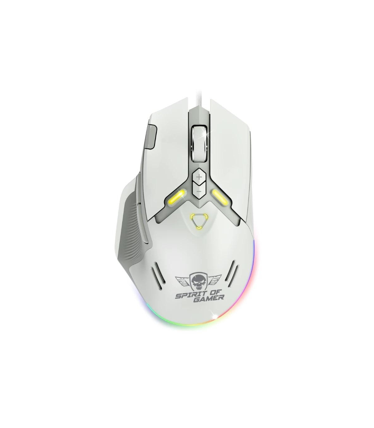 Spirit of Gamer Ratón Elite M60 Blanco RGB