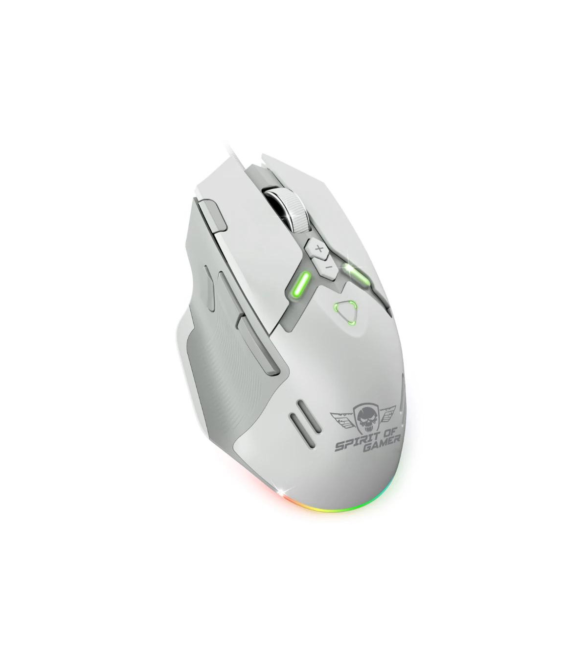Spirit of Gamer Ratón Elite M60 Blanco RGB