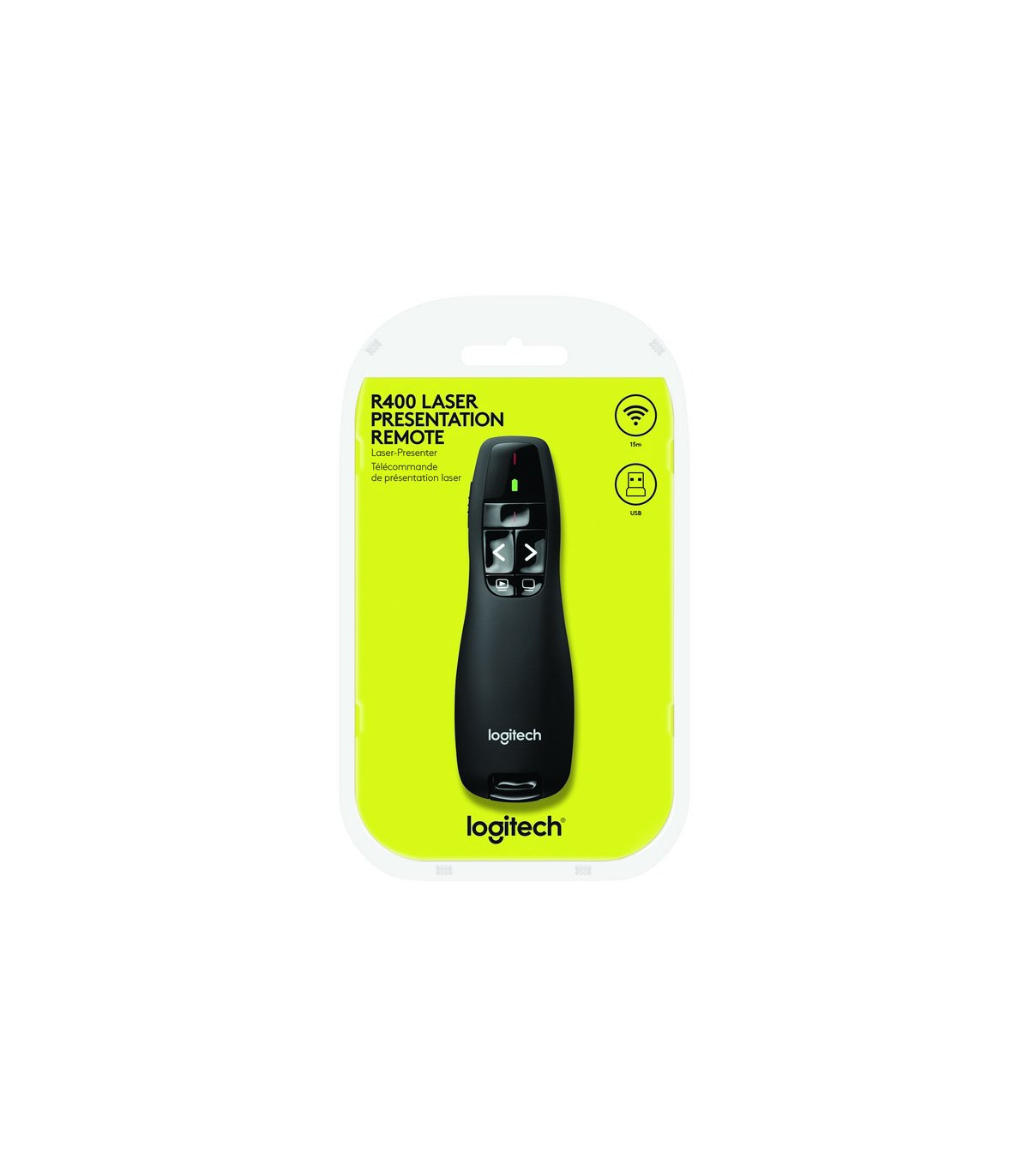 Logitech R400 Wireless Presenter + puntero láser