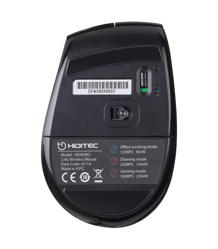 Hiditec Ratón Inalámbrico Dendro Avago A3000 Progr