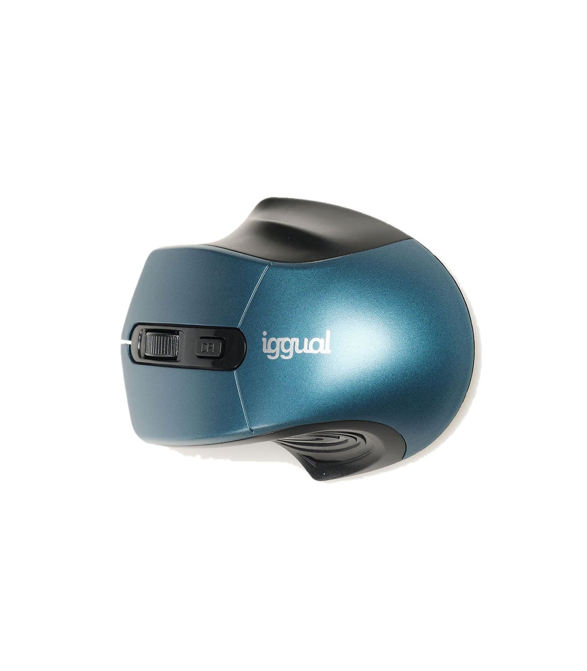 iggual Ratón inalámbrico ERGONOMIC-L-1600DPI azul