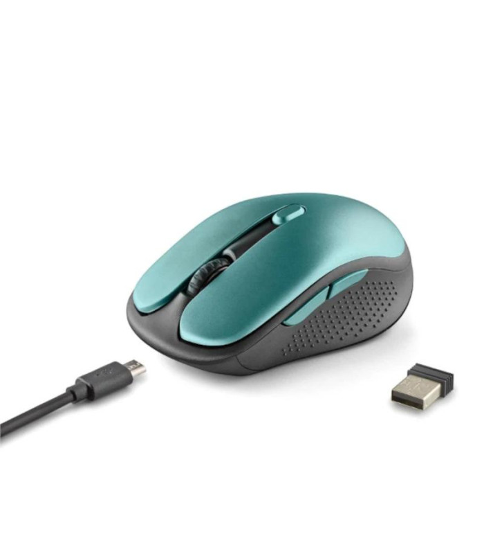 NGS Raton Inalambrico Recargable Silencioso Hielo