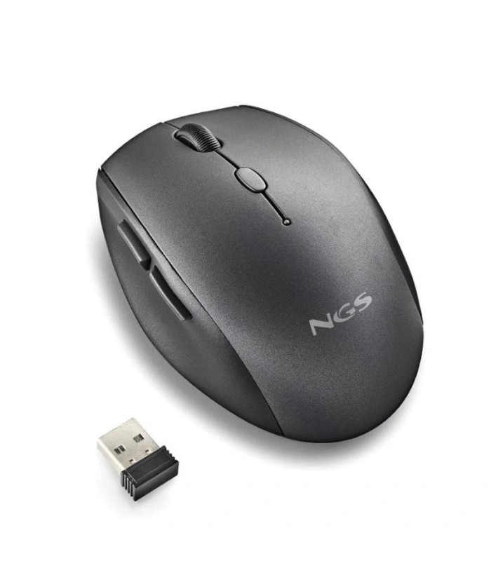 NGS RATON INALAMBRICO CON TECLAS SILENCIOSAS NEGRO