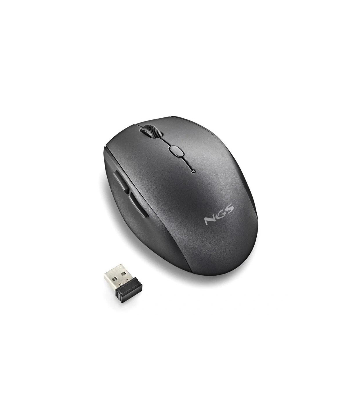 NGS RATON INALAMBRICO CON TECLAS SILENCIOSAS NEGRO