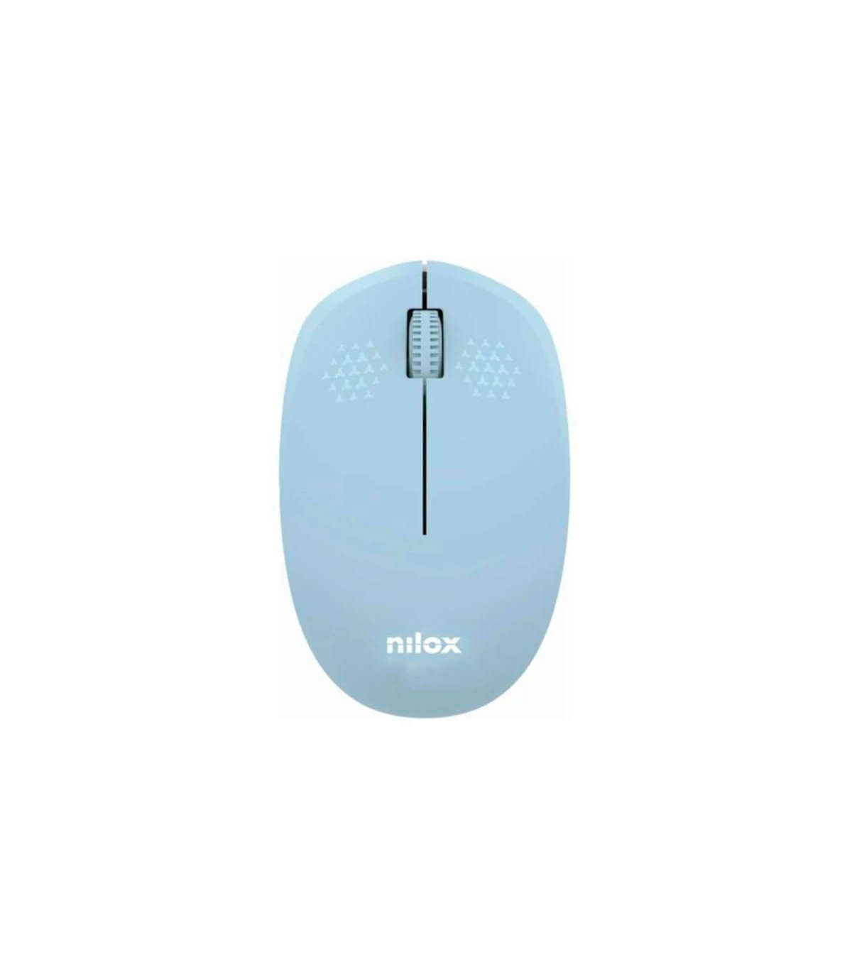 Nilox Ratón Wireless, 1000 DPI, 3 botones, Azul