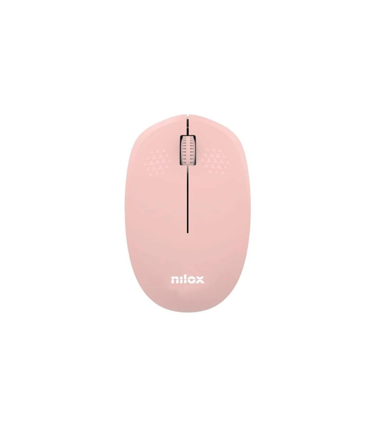 Nilox Ratón Wireless, 1000 DPI, 3 botones, Rosa