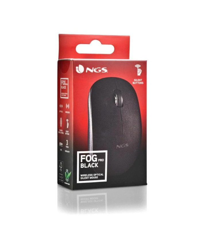 NGS Raton Fogpro Inalambrico Negro