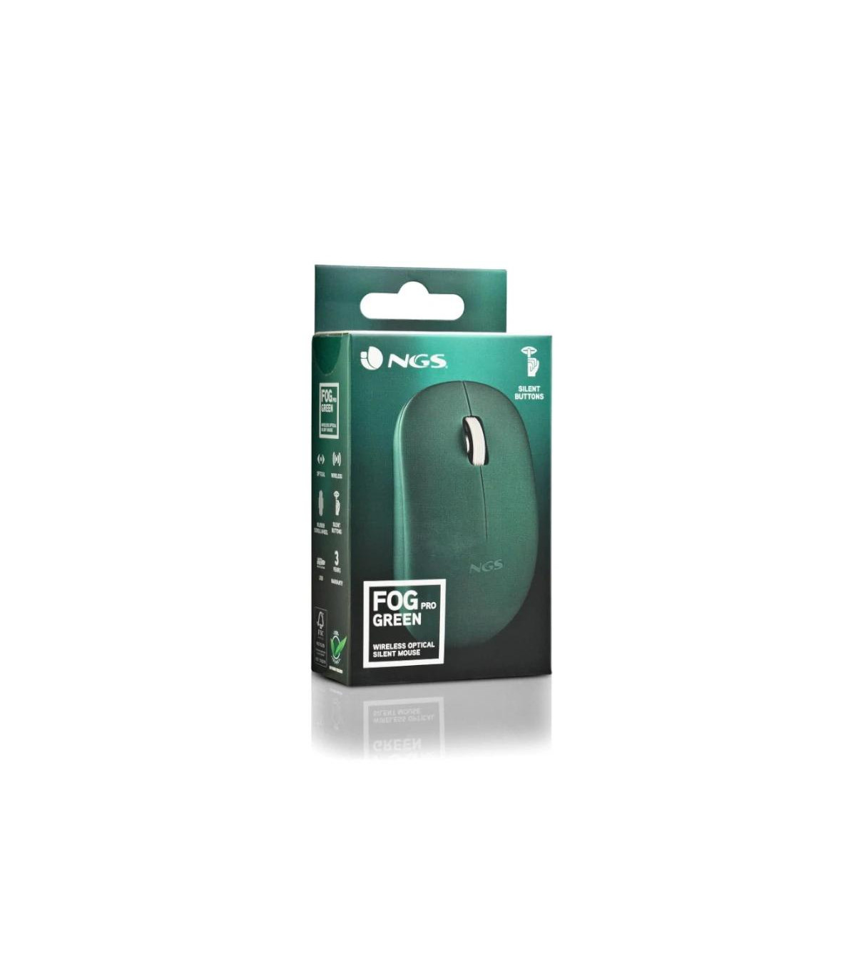 NGS Raton Fogpro Inalambrico Verde