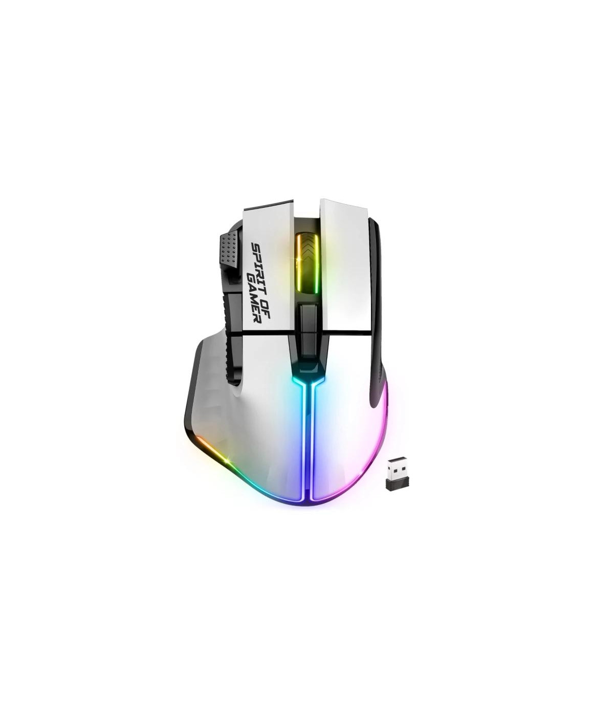Spirit of Gamer Ratón Inalambrico Pro M5 White