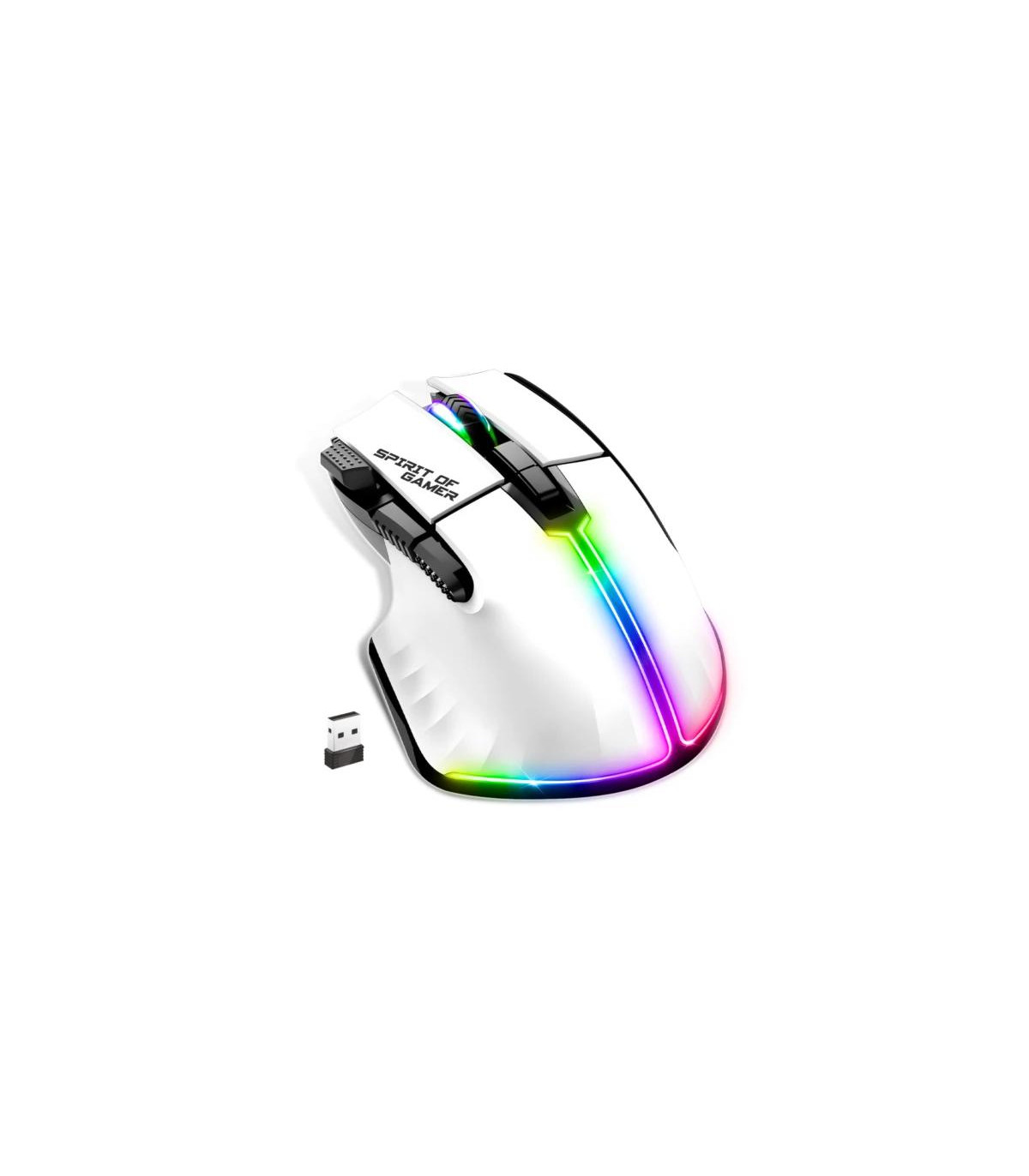 Spirit of Gamer Ratón Inalambrico Pro M5 White