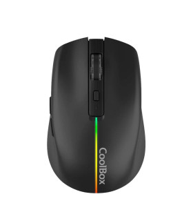 Coolbox Gaming Ratón  W01 1600DPI Inalámbrico Negr