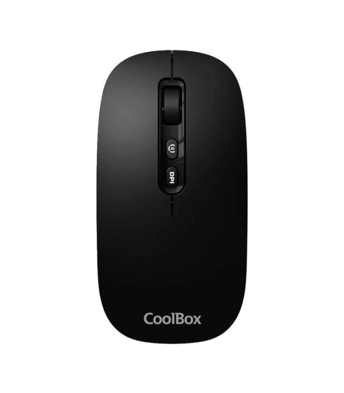 Coolbox Ratón W02-IA Inalámbrico RF+BT Negro