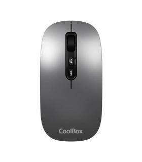 Coolbox Ratón W02-IA Inalámbrico RF+BT Gris