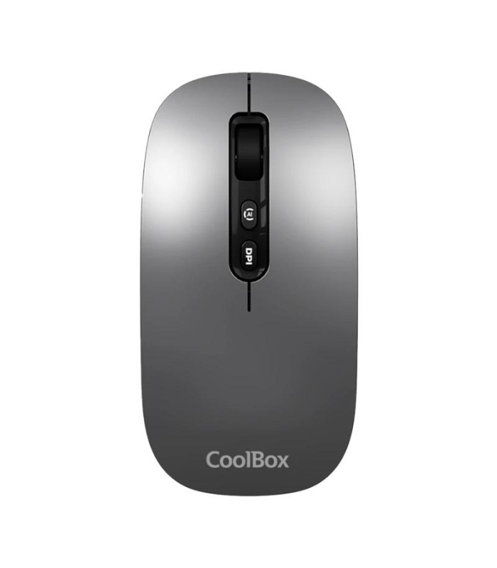 Coolbox Ratón W02-IA Inalámbrico RF+BT Gris