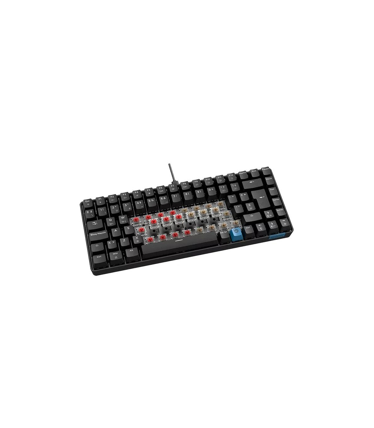 Hiditec teclado Gaming GM1K Switches red