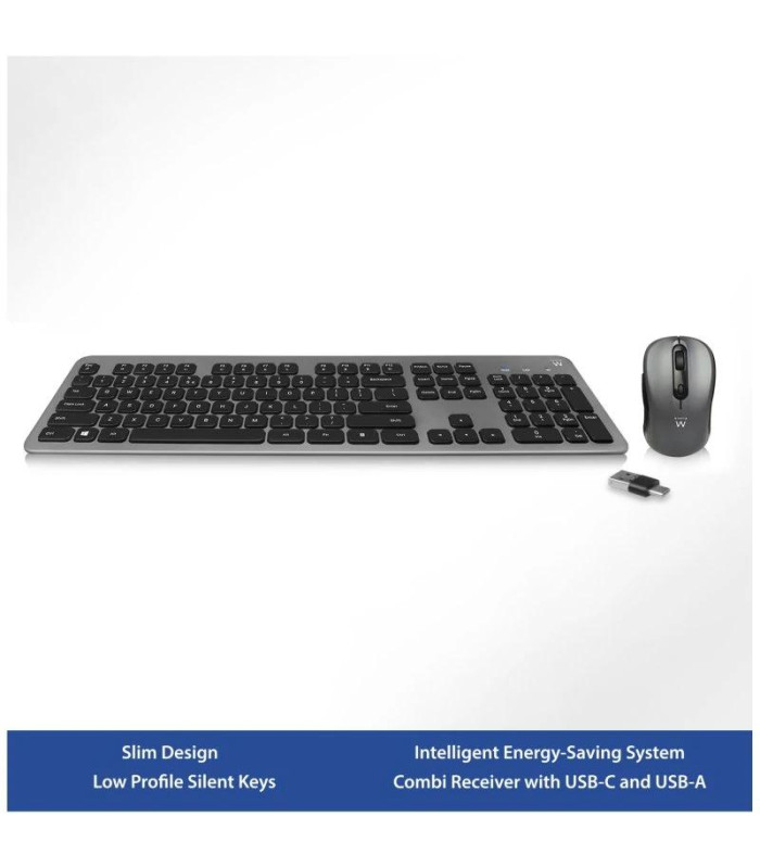 EWENT Kit Teclado +raton Ew3272 Slim