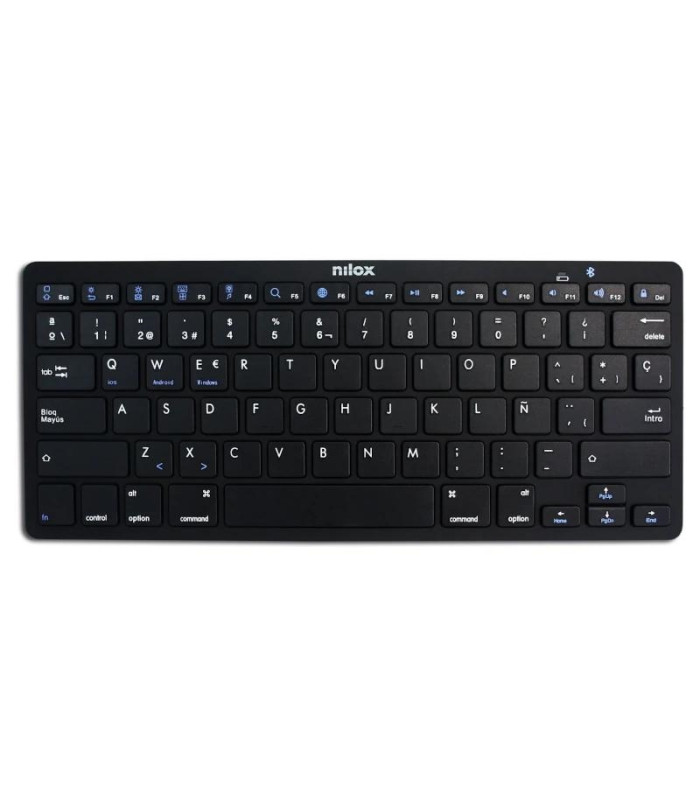 Nilox Teclado NXKB01B Bluetooh, Negro