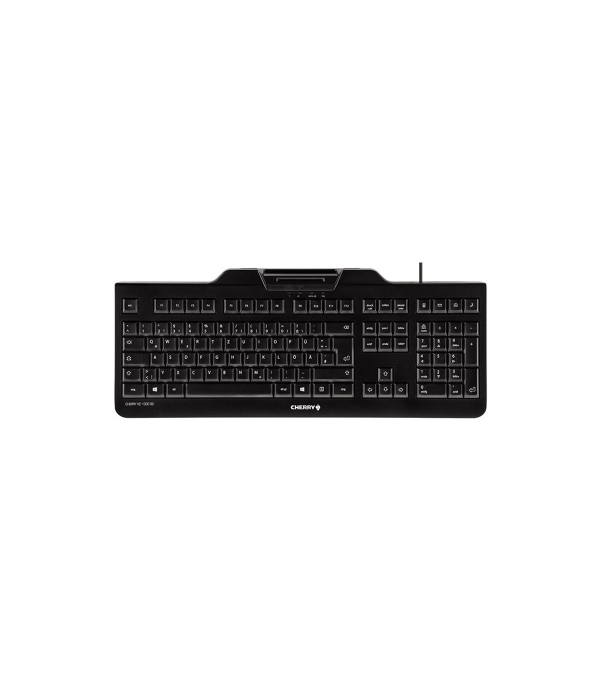 Cherry Teclado+lector chip integrado (DNIe) Negro