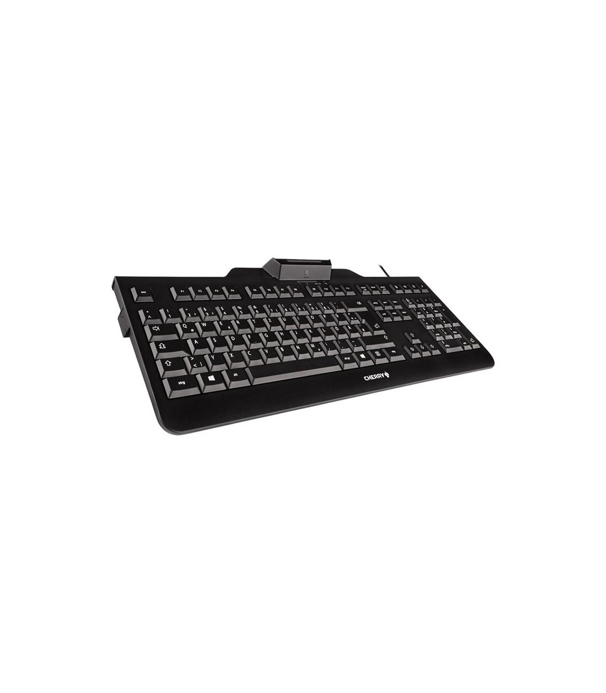 Cherry Teclado+lector chip integrado (DNIe) Negro