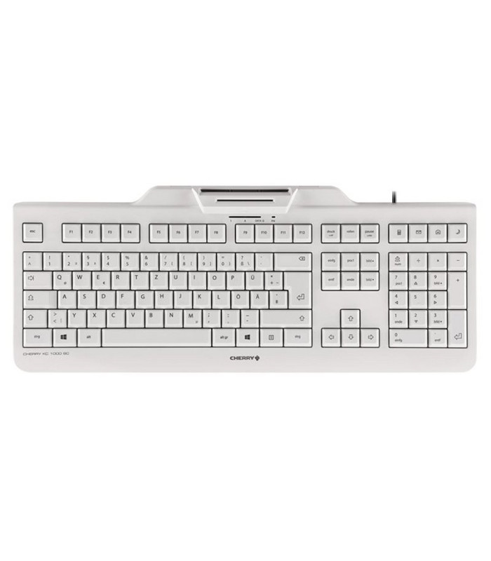 Cherry Teclado+Lector Chip Integrado (DNIe) Blanco
