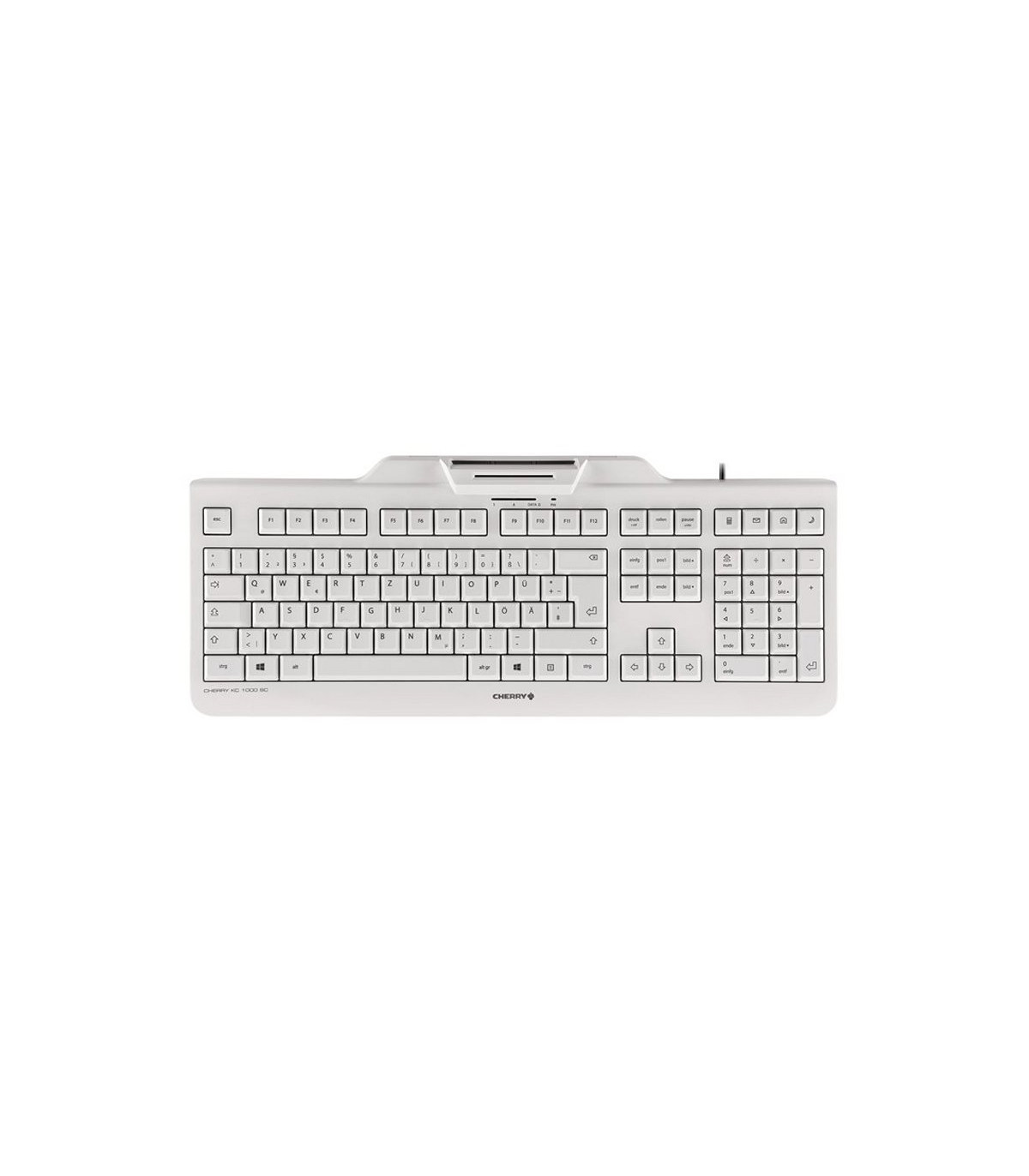 Cherry Teclado+Lector Chip Integrado (DNIe) Blanco