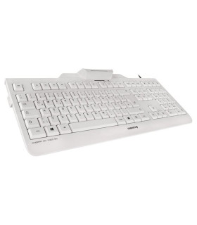 Cherry Teclado+Lector Chip Integrado (DNIe) Blanco