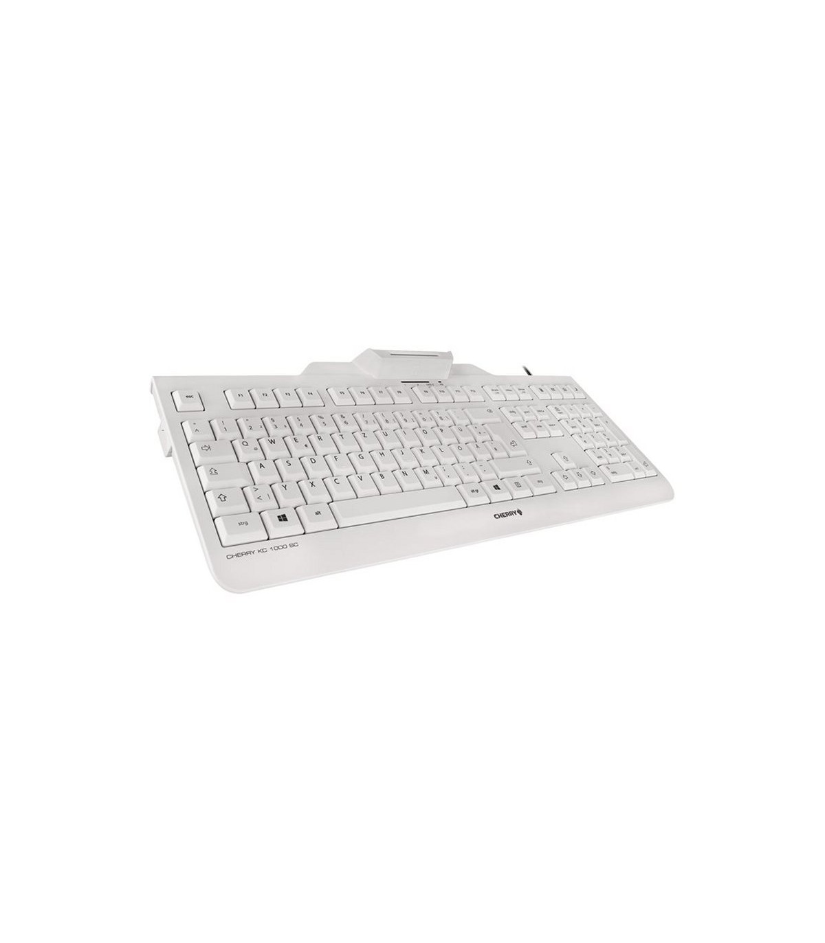 Cherry Teclado+Lector Chip Integrado (DNIe) Blanco