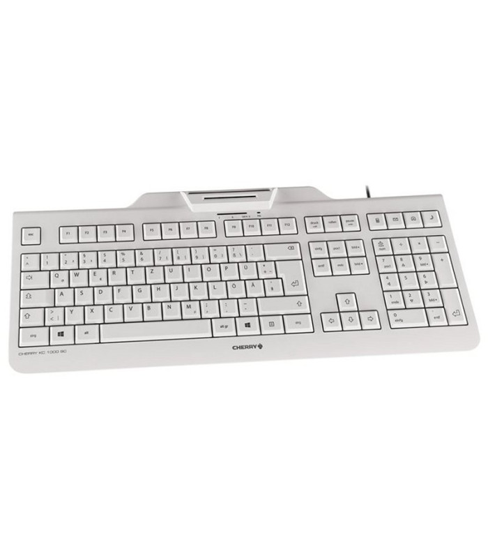 Cherry Teclado+Lector Chip Integrado (DNIe) Blanco