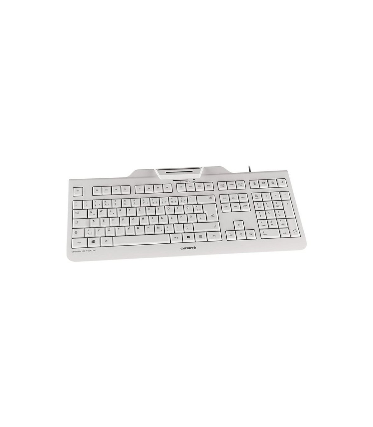 Cherry Teclado+Lector Chip Integrado (DNIe) Blanco