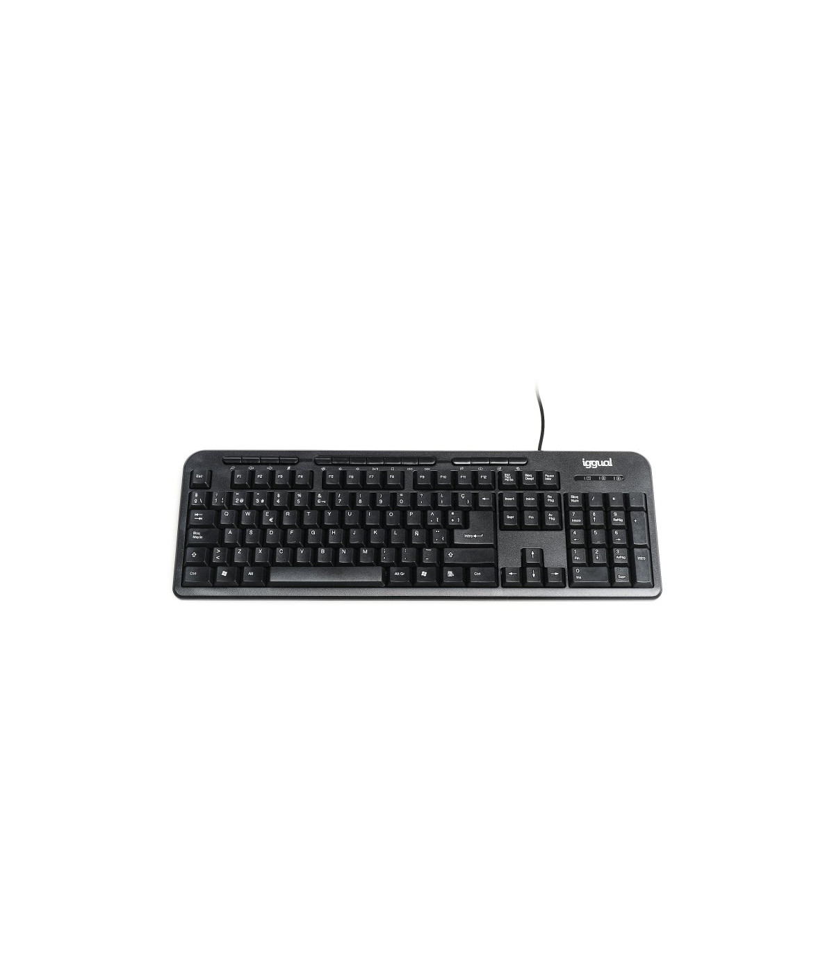 iggual Teclado multimedia CK-BASIC-120T negro