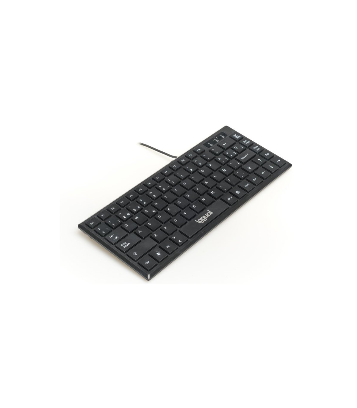 iggual Teclado USB compacto TKL Slim TKL-USB negro