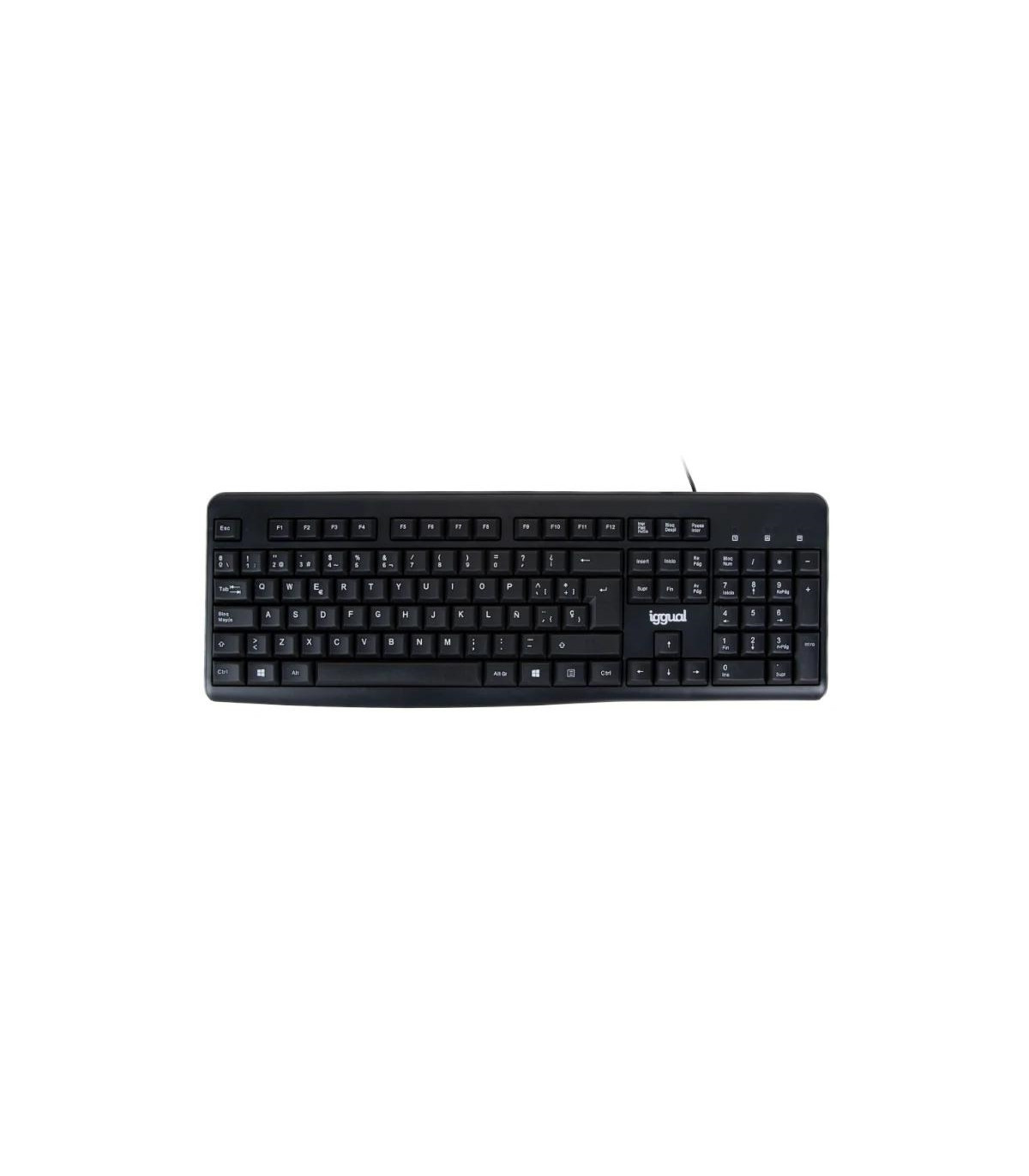 iggual Teclado estándar CK-BASIC2-105T negro