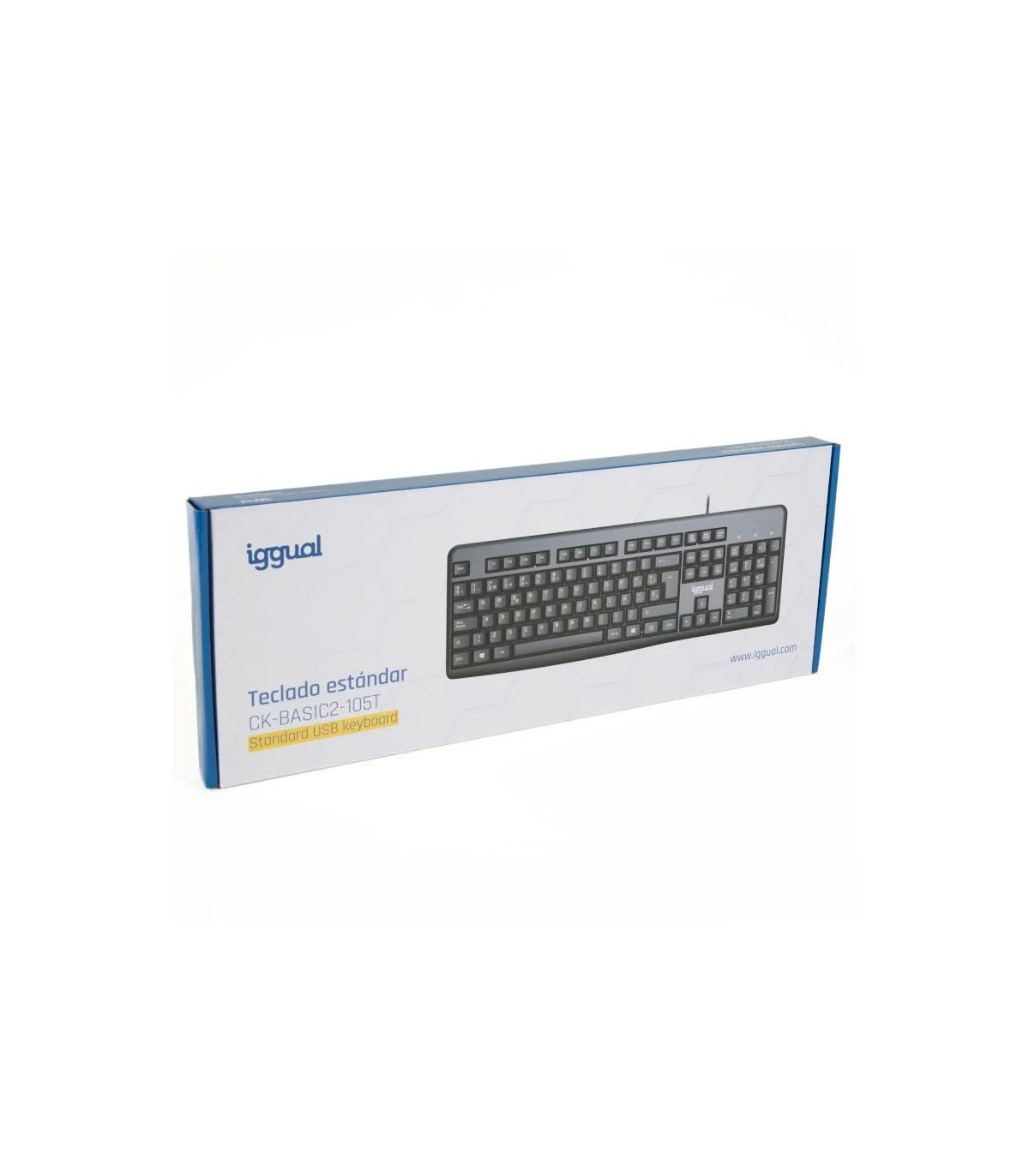 iggual Teclado estándar CK-BASIC2-105T negro