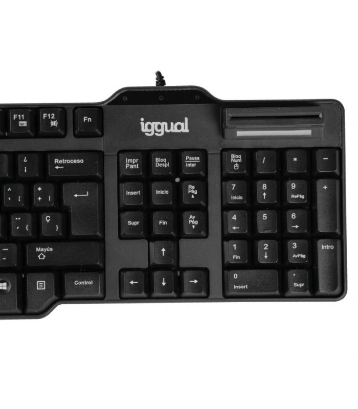 iggual Teclado con lector DNI CK-ID-DNI SMARTcard