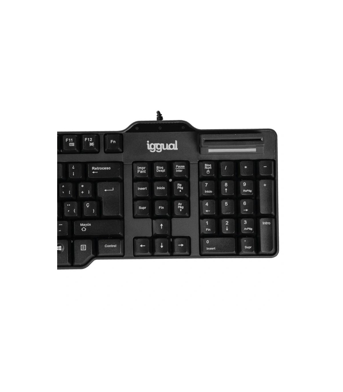 iggual Teclado con lector DNI CK-ID-DNI SMARTcard