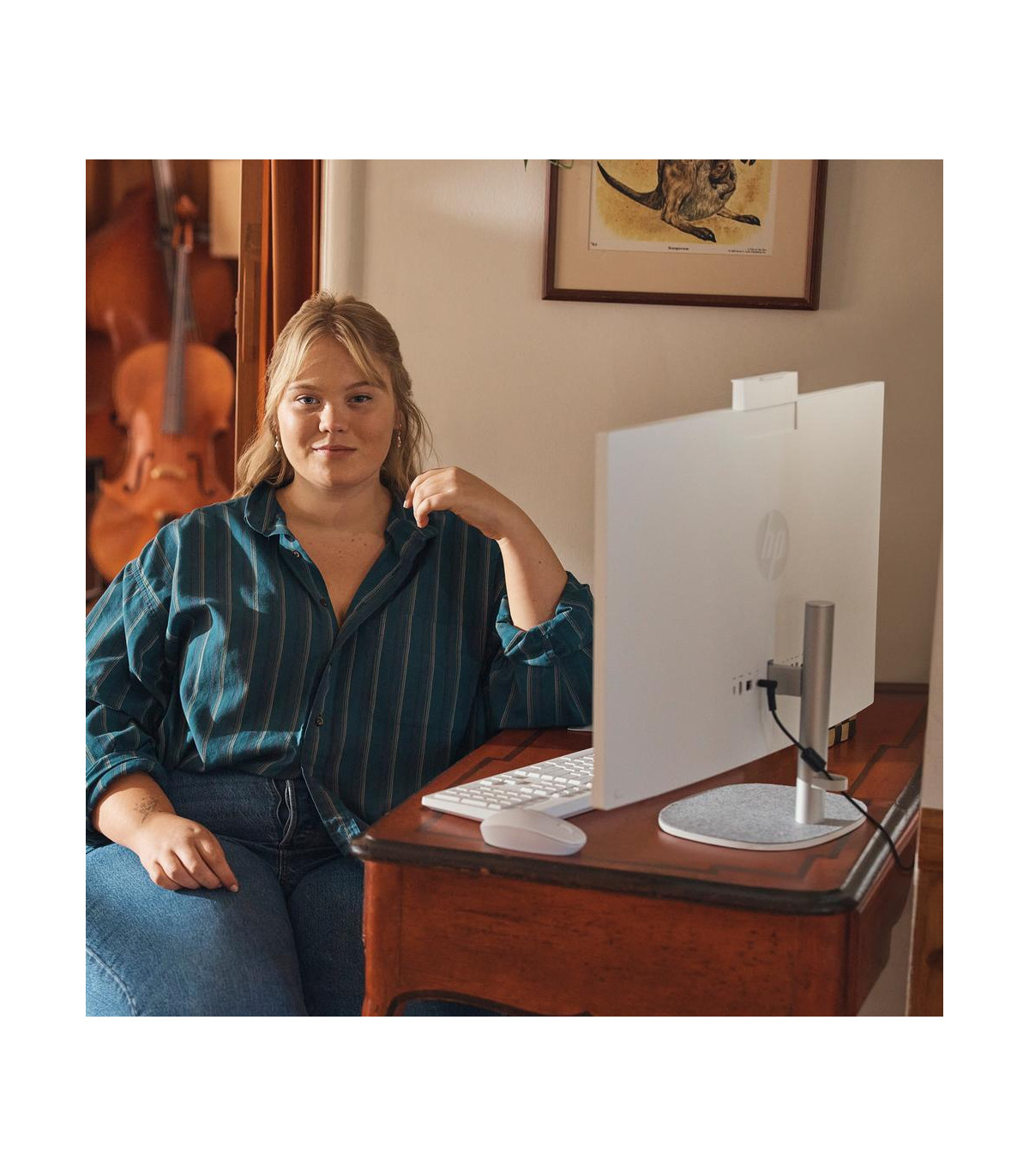 Ordenador all in one hp 27 - cr0029ns 27 pulgadas ryzen 5 - 7520u -  16gb -  ssd512gb -  w11 -  teclado y raton