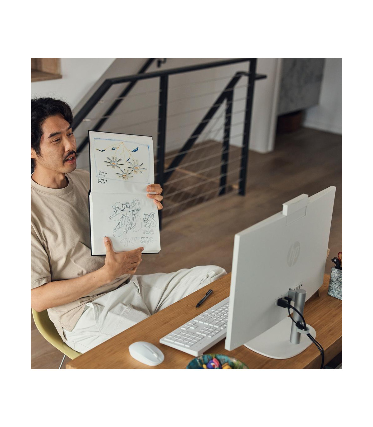 Ordenador all in one 24 - cr0067ns 23.8 pulgadas -  tactil -  i5 - 1335u -  8gb -  ssd512gb -  w11 -  teclado y raton incluidos