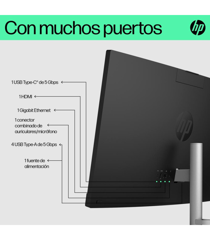 Ordenador all in one hp 24 - cr0110ns r5 - 7520u 16gb ssd 1tb 23.8 pulgadas