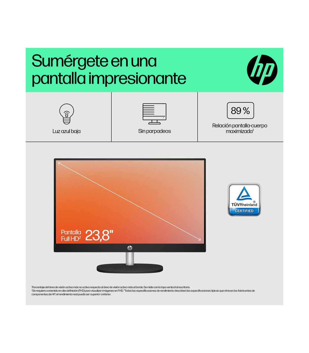 Ordenador all in one hp 24 - cr0110ns r5 - 7520u 16gb ssd 1tb 23.8 pulgadas
