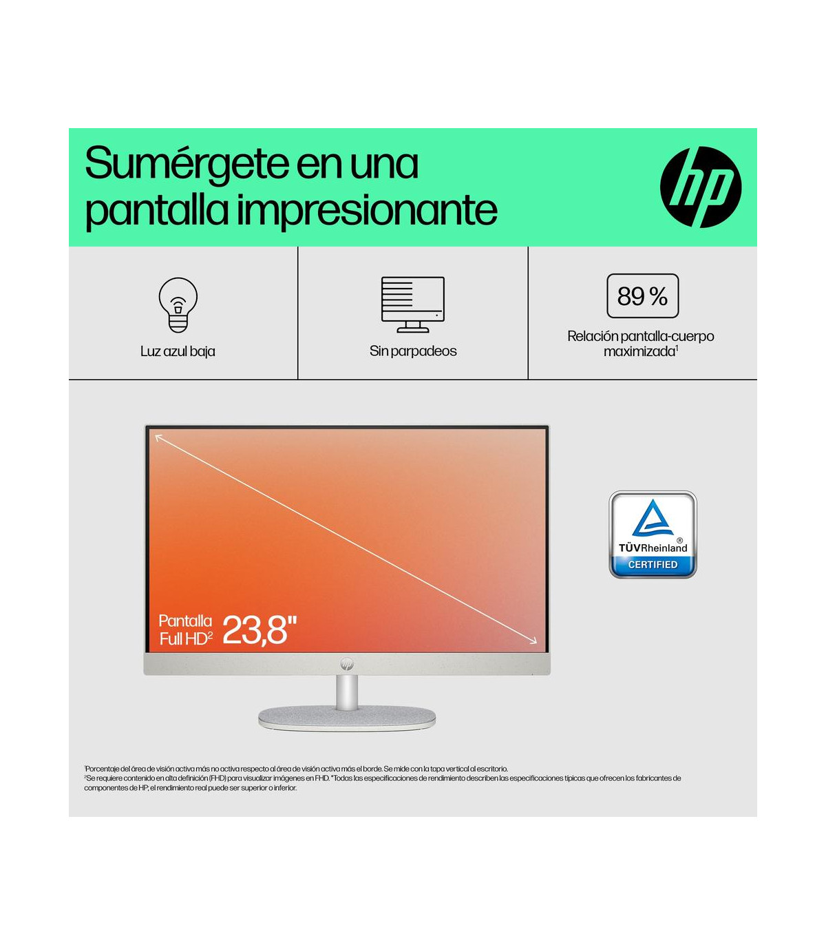 Ordenador all in one hp 24 - cr0110ns r5 - 7520u 16gb ssd 1tb 23.8 pulgadas