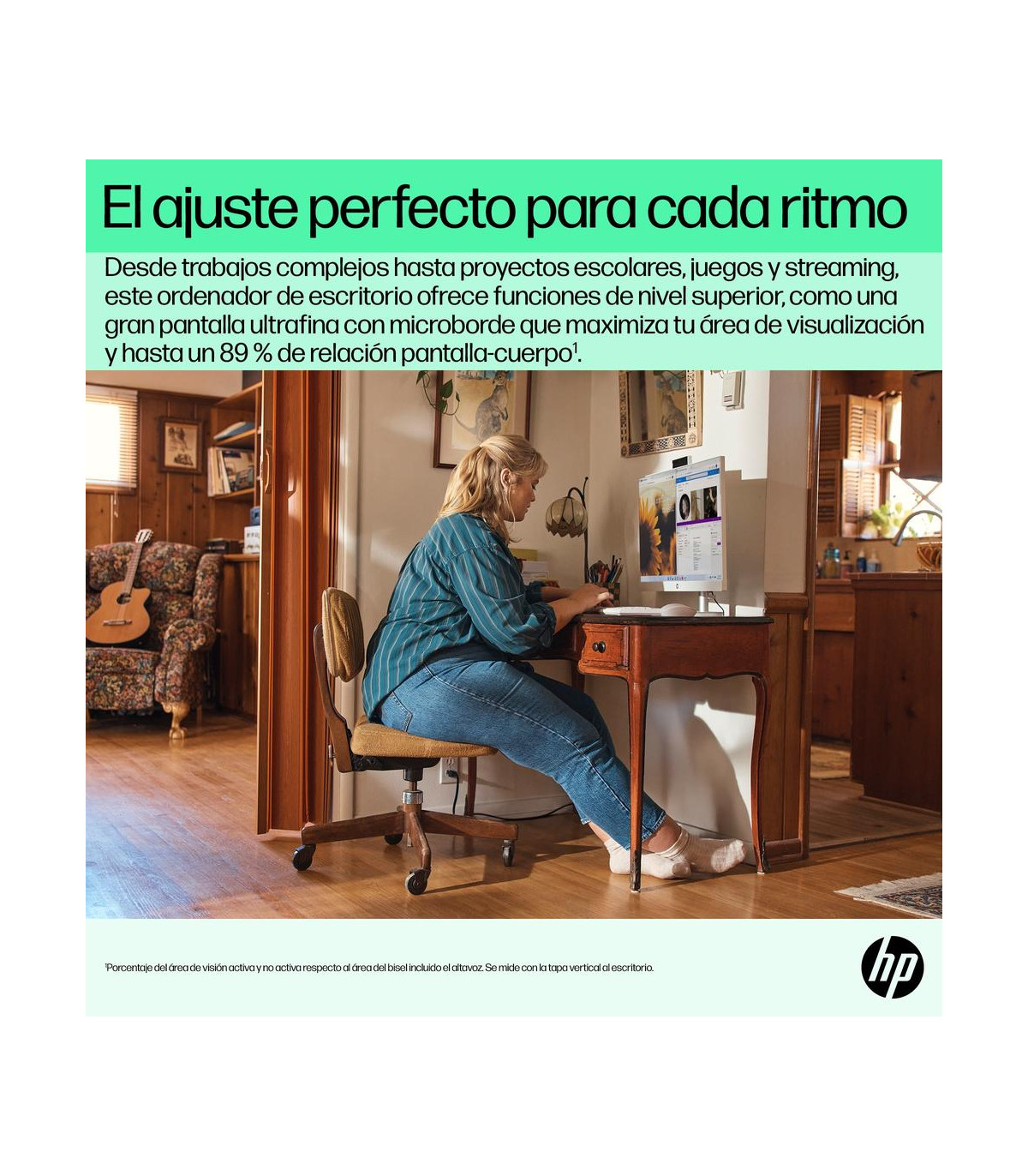 Ordenador all in one hp 24 - cr0110ns r5 - 7520u 16gb ssd 1tb 23.8 pulgadas