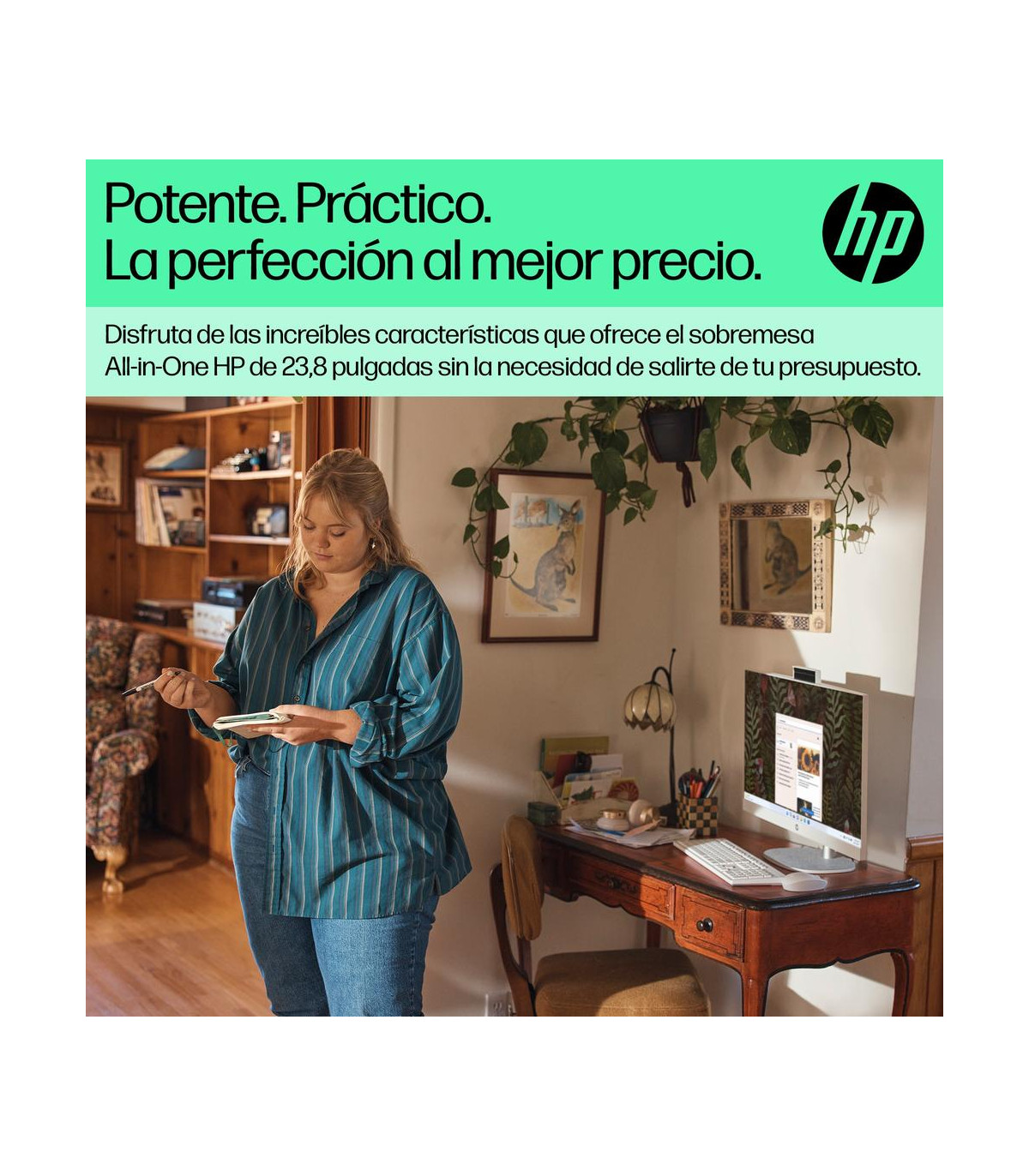 Ordenador all in one hp 24 - cr0110ns r5 - 7520u 16gb ssd 1tb 23.8 pulgadas