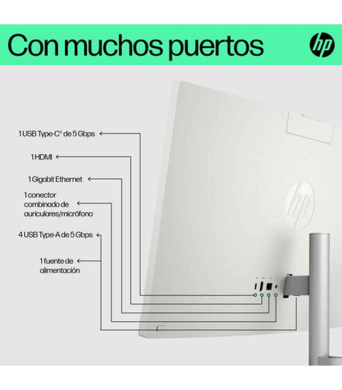 Ordenador all in one hp 24 - cr0159ns i3 - 1315u -  8gb -  ssd 512gb -  23.8 pulgadas -  freedos