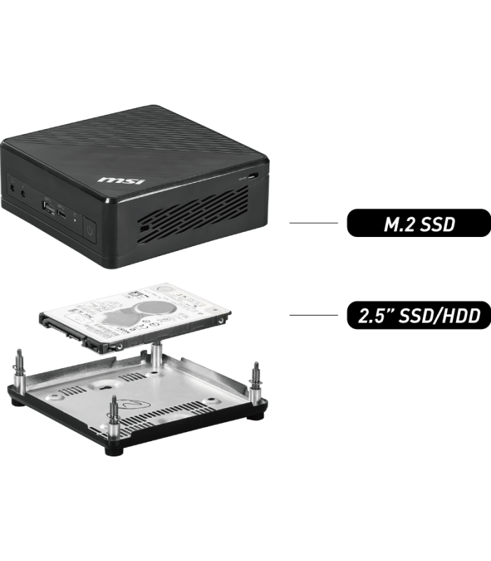 Adaptador hdd para mini ordenador msi cubi n 8gl ms - b17111 negro