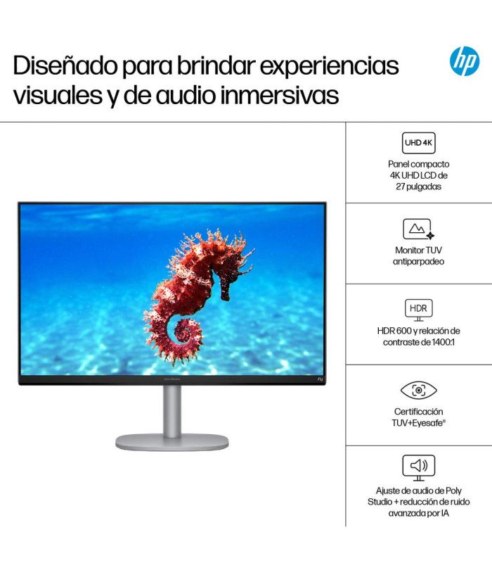 Ordenador all in one hp 27 - cs1008ns u5 - 266v -  16gb -  ssd 1tb -  27 pulgadas fhd -  w11h