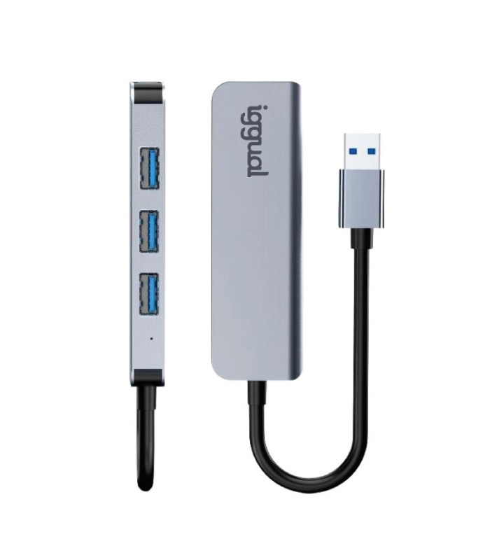 iggual Hub USB-A 3.0 x 4 puertos USB-A 3.0