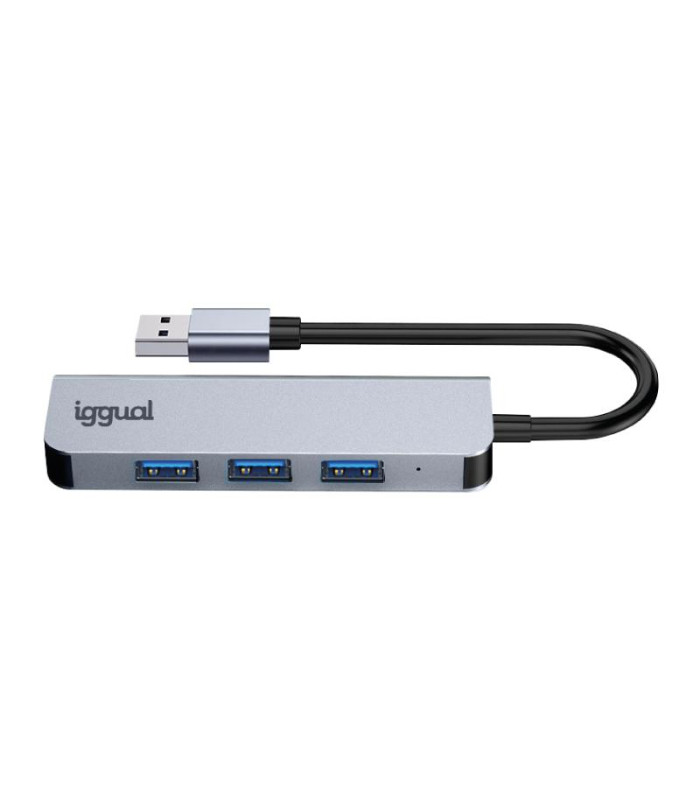 iggual Hub USB-A 3.0 x 4 puertos USB-A 3.0